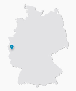 Singles Köln: Deutschlandkarte mit Markierung Köln