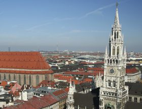 Partnersuche in München: Blick über München