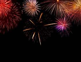 Neues Jahr: Feuerwerk am Himmel